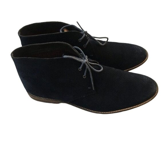 BEN SHERMAN Navy Blue Men Boots - Picture 1 of 8